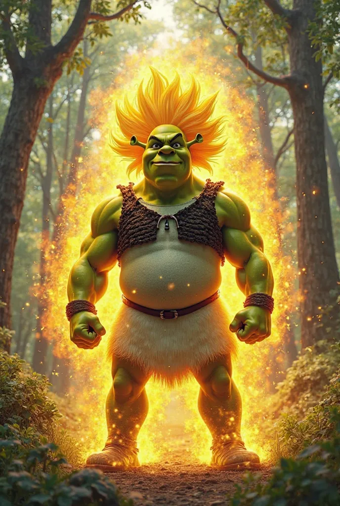 Shrek as Super Saien