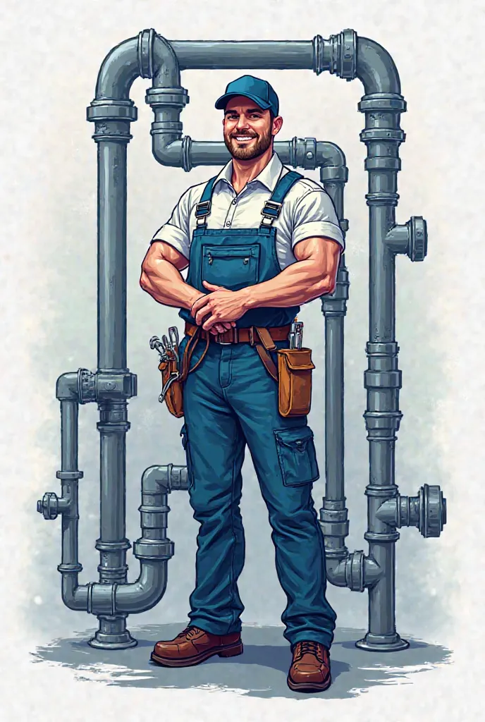 Serious plumbing company logo 