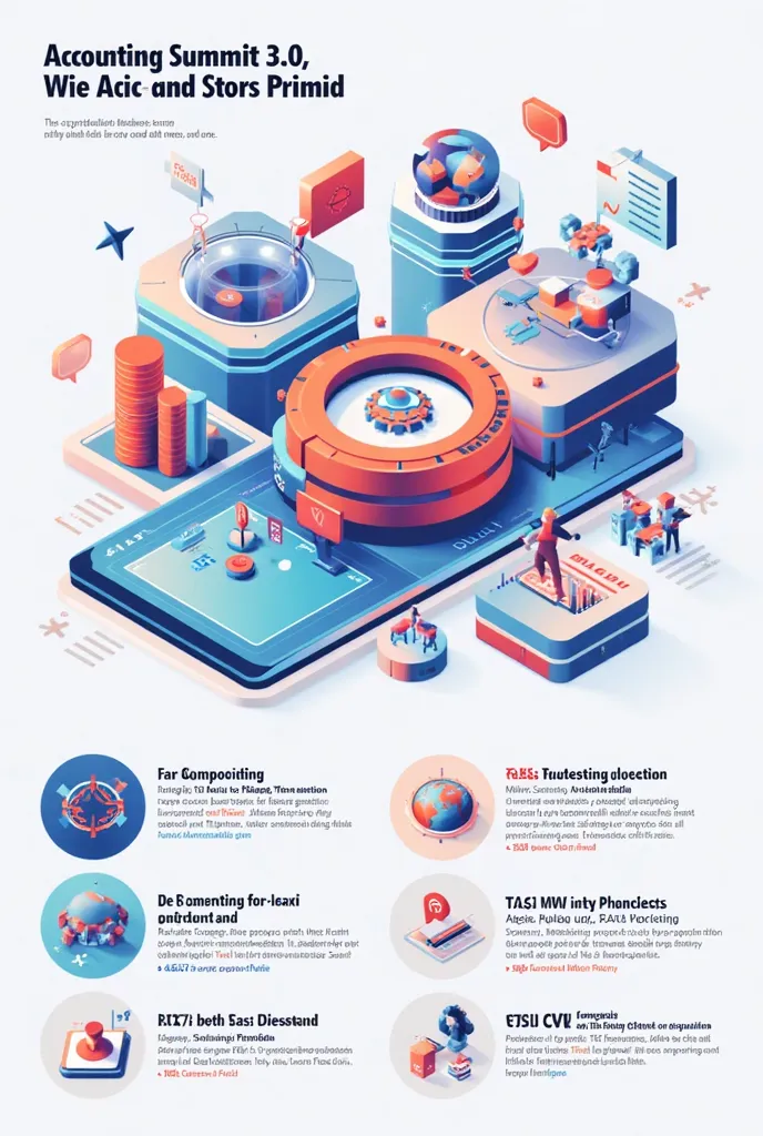 A graphic for the accounting summit 3.0 consisting of TASI 3.1 TASI 3.2 TASI 3.3