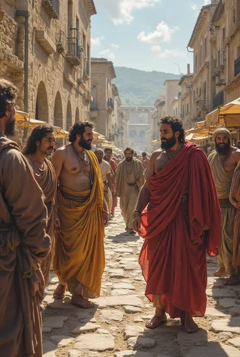 The story of Paul and Silas, freeing the slave, symbolizes God's power over spiritual exploration for financial gain. The city of Philippi, with its market and Roman buildings, testifies to the struggle between genuine faith and human greed."