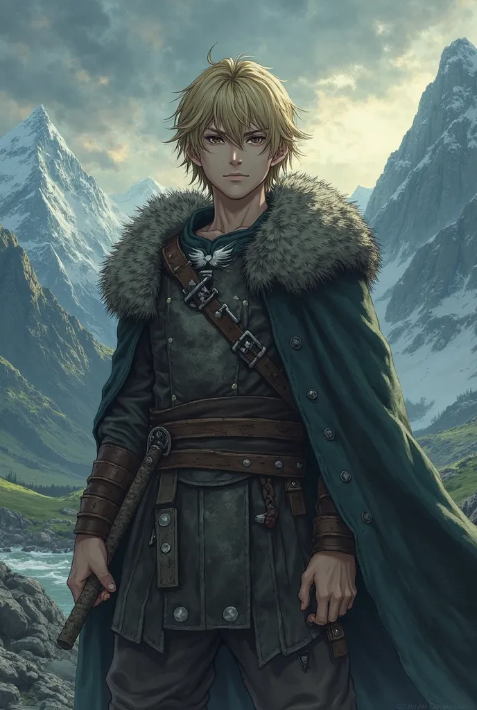 An image of the character Thorfinn from the adult anime Vinland Saga