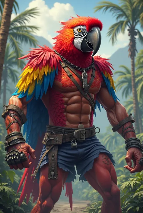 A UFC fighter who is a humanoid macaw, from Venezuela