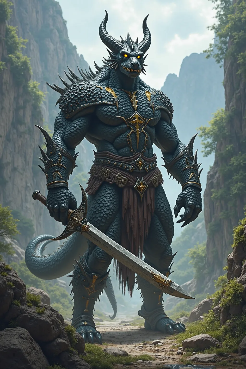 Black dragonborn barbarian DND