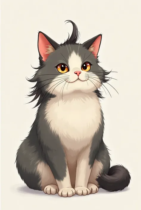 Create a Japanese Mullet Hair cat 