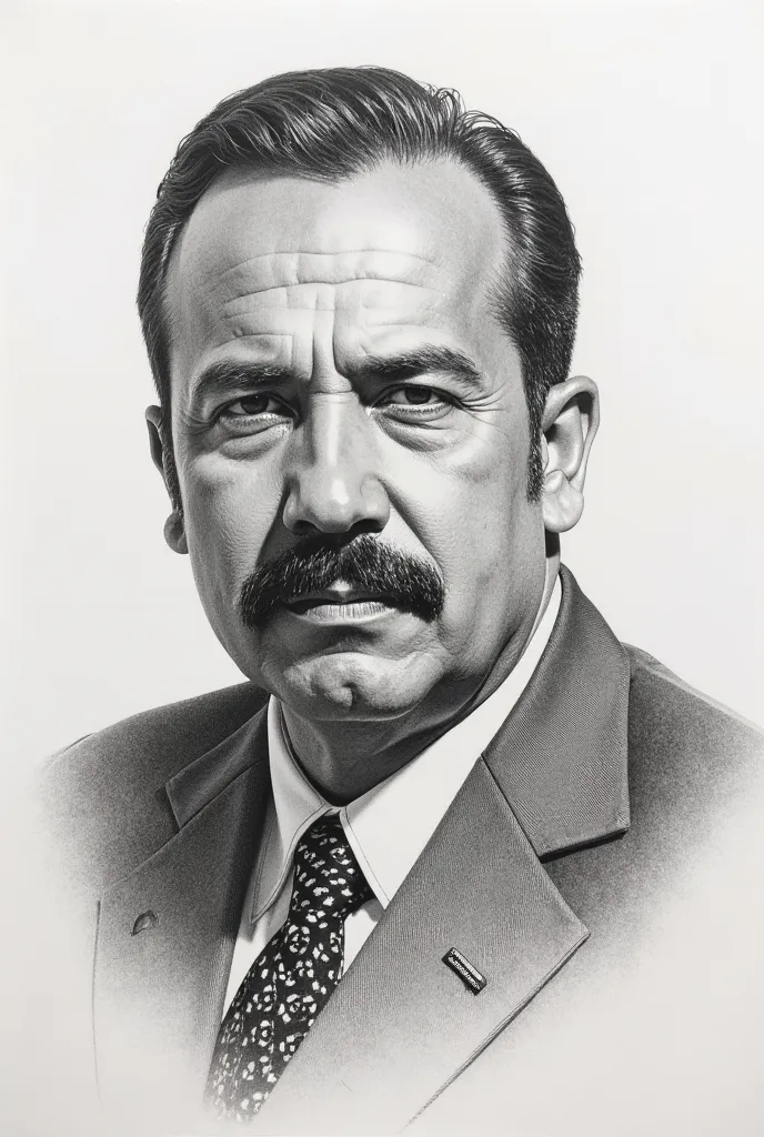 Natalicio Francisco del Rosario Sánchez creates a.  portrait in pencil 