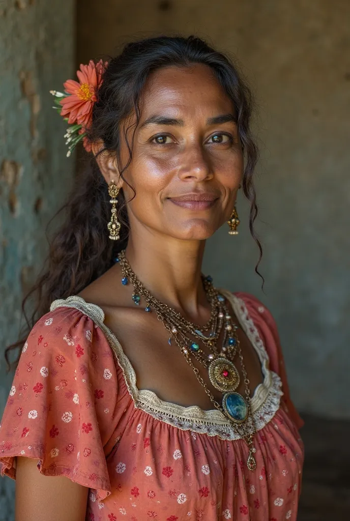 Maria Macambira is a white Portuguese lady,  from the time of colonization . He was a slaveholder and had many possessions. Her farm was one of the largest properties in Santarém. It possessed incredible beauty.