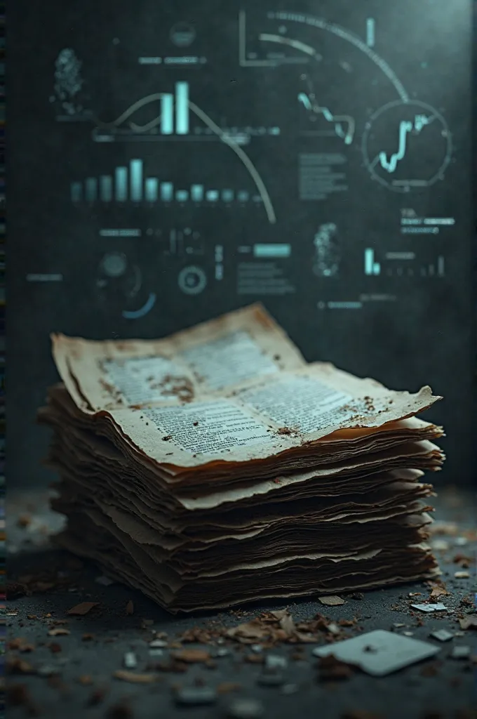 Generate a beautiful image of medical records and health statistics for dark themed wallpaper 
