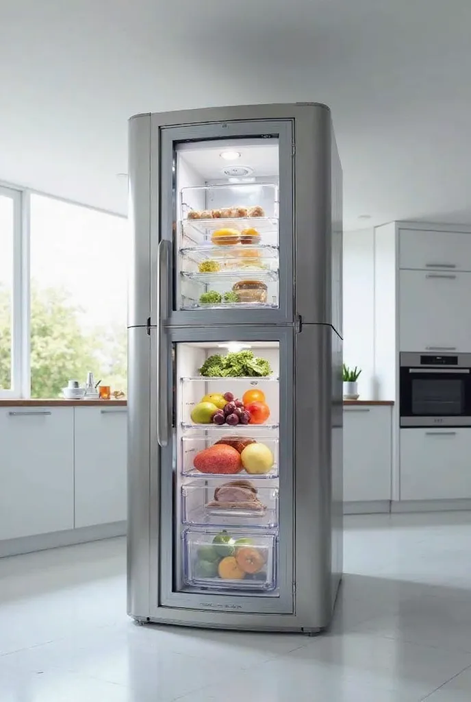 rotating compartment refrigerator 