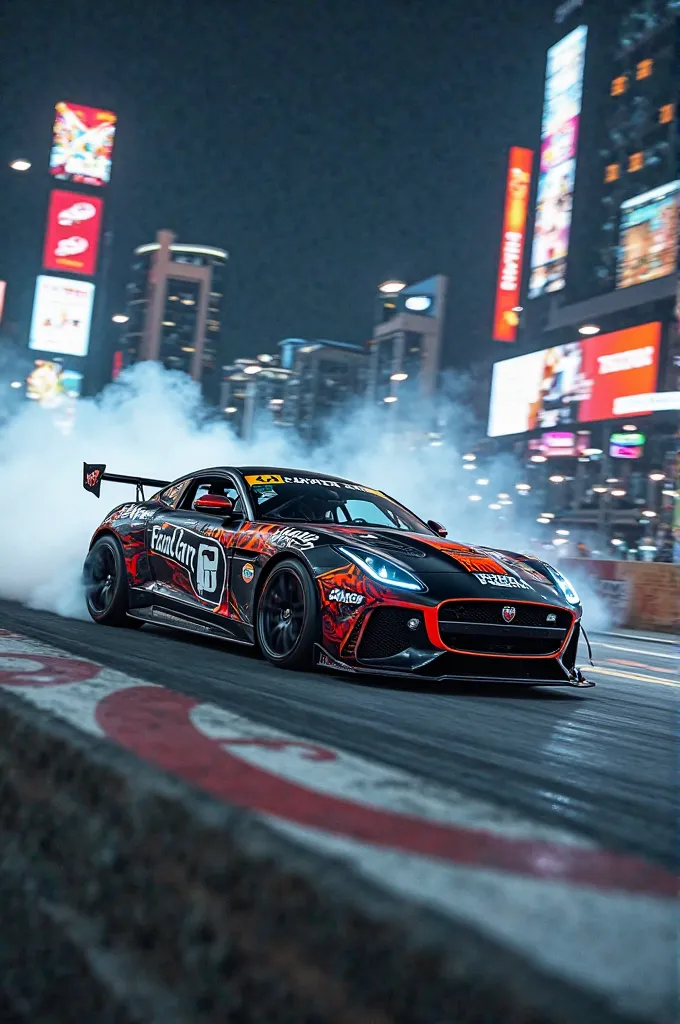 Jaguar f type svr drift car, fórmula drift