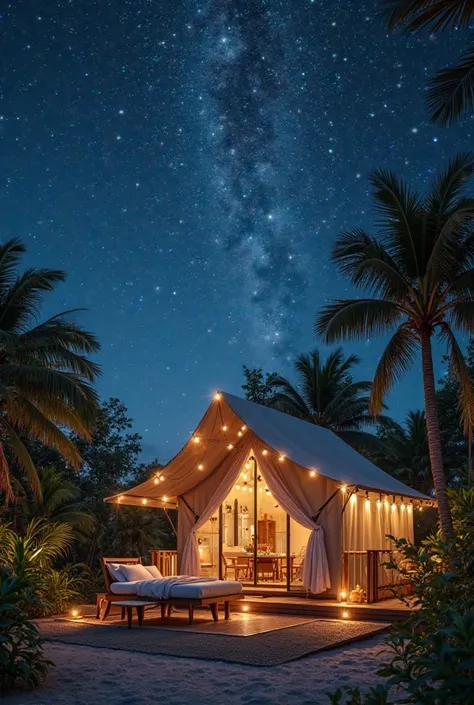 Luxury Glamping
 • “Stars of the Caribbean”: Enjoy the camping experience with all the amenities of a 5-star resort