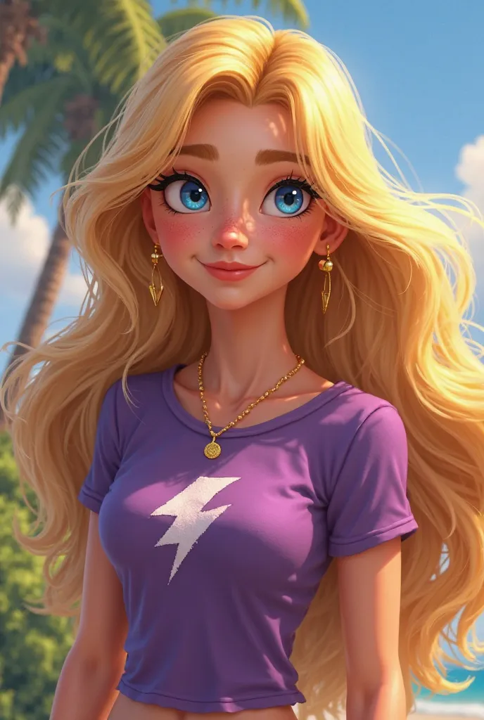 generame una imagen animada de summer grace.
Summer Grace has sun-kissed golden skin, with subtle freckles scattered across her nose and cheeks. Her hair is long, thick, and naturally wavy, a honey-blonde shade with lighter highlights from the sun. Her eye...