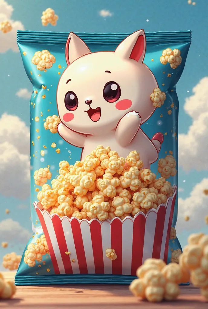 Popcorn package inspo anime 