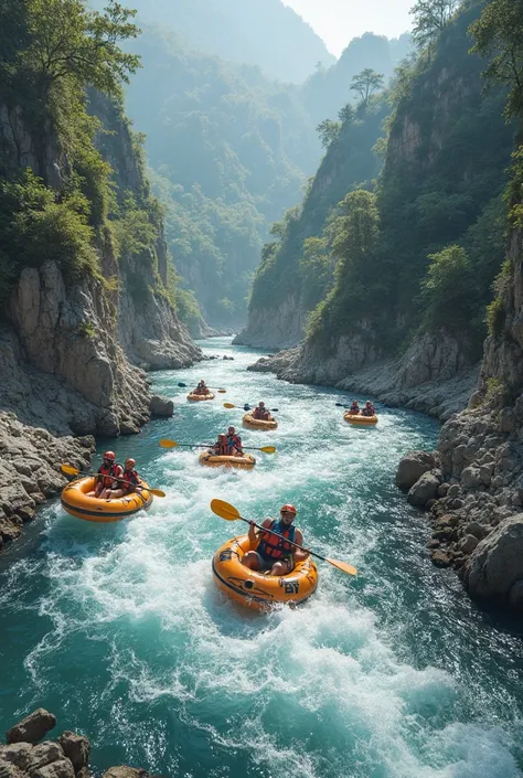 Kayaks, tubing y rafting para los amantes de la adrenalina 