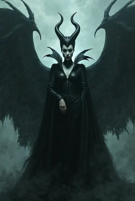 I didn't ask Maleficent for you. The photo that I send you make it more realistic again, That it's scary and that it has great horns and wings 