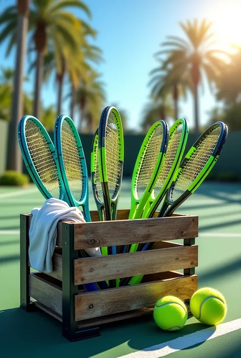 Caja de tennis deportivos