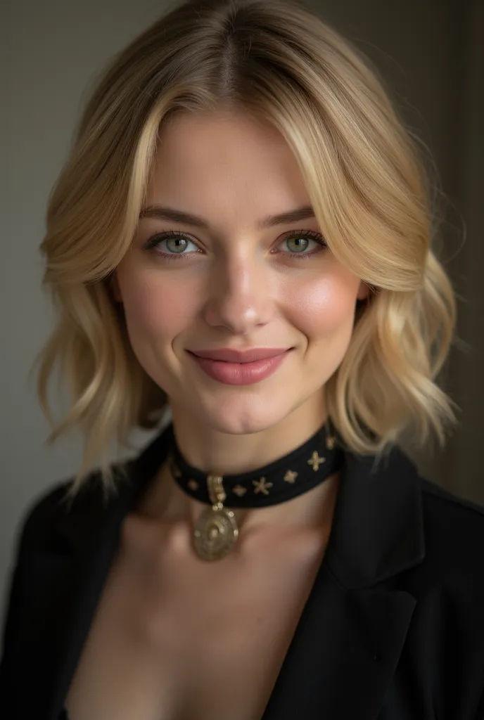 Camille has a naturally soft, round face that complements her warm, teasing smile. Her carefully styled blond hair frames her features, highlighting her pale, almost porcelain skin—a nod to her Northern European charm. Whether dressed in the practical yet ...