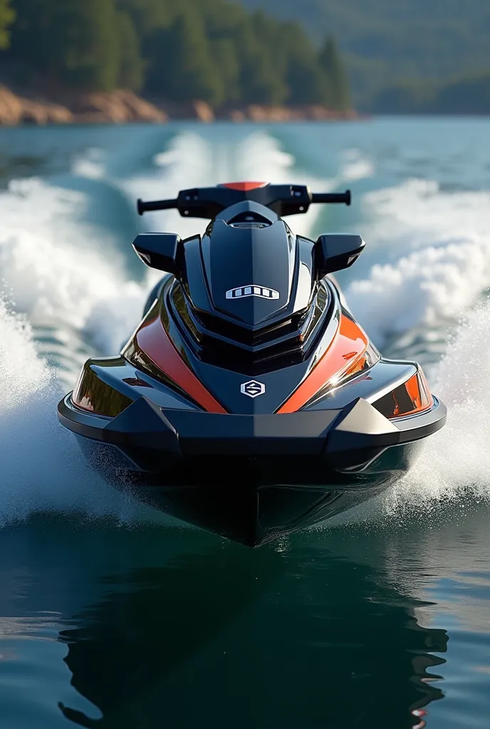 Generate a logo with the name DOM to place on a jet ski