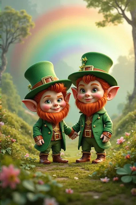 Leprechaun couple.