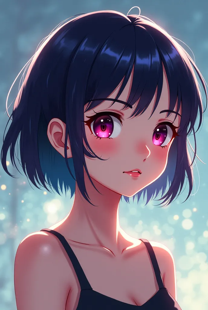 Short haired woman anime image