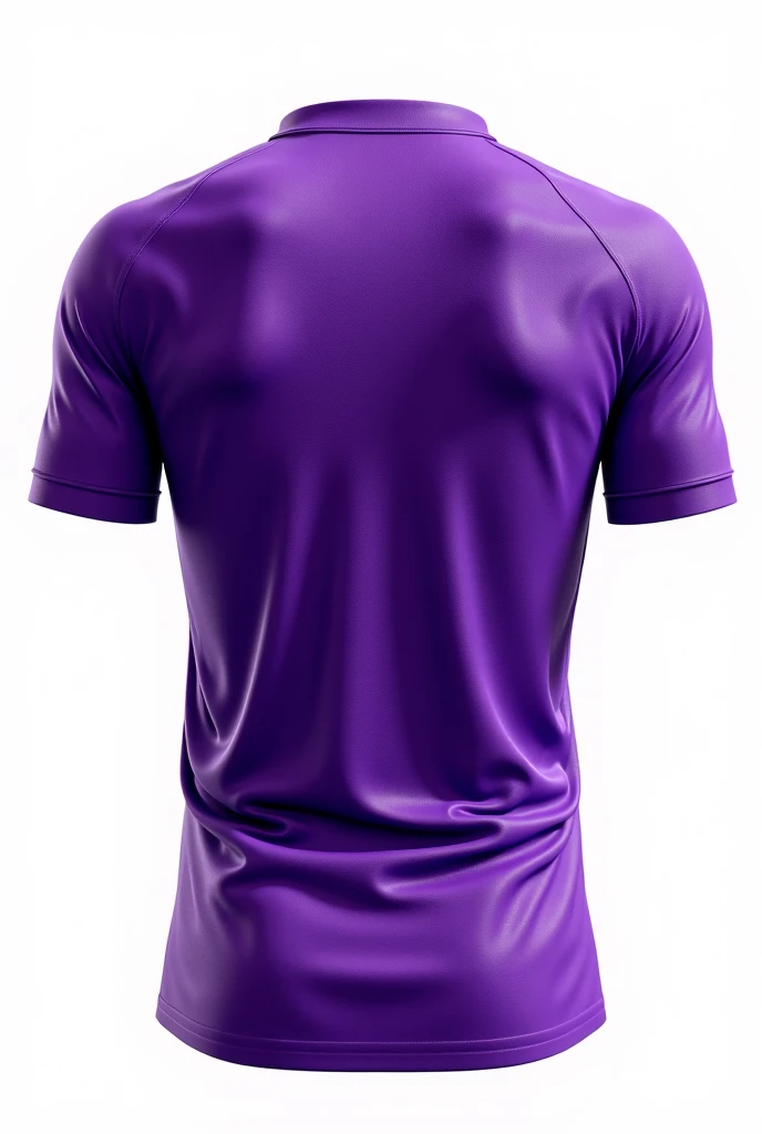 With white background make a mockup of purple soccer jersey having a wavy & fantasy whispering lines on full jersey.