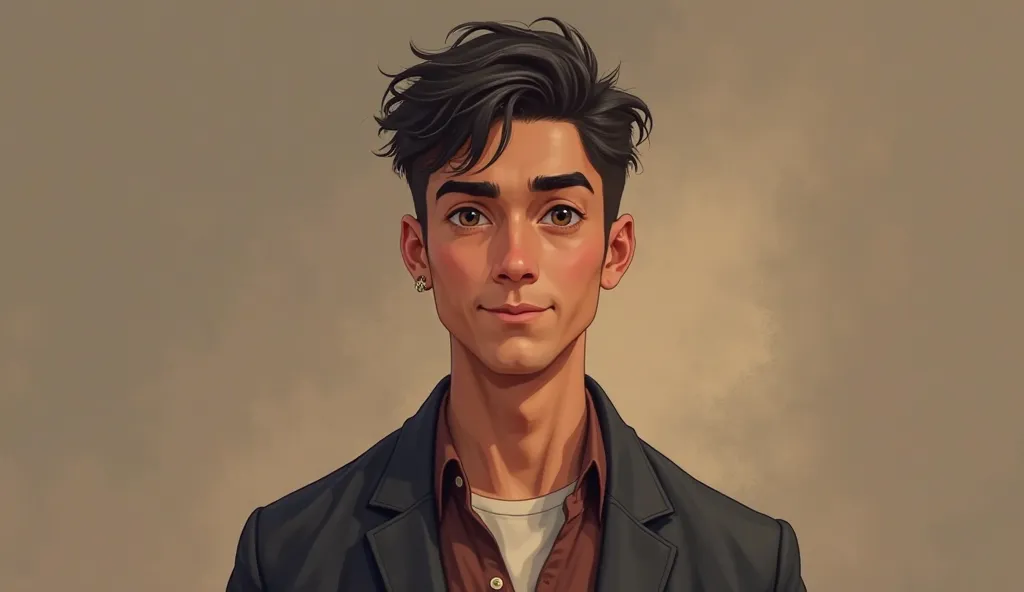 Thirty-year-old Brazilian looking young man kind friendly well-cut hair Christian style modern Christian clothing brown eyes black hair spiritual environment focus appearance full body clear and lots of details avatar animation 