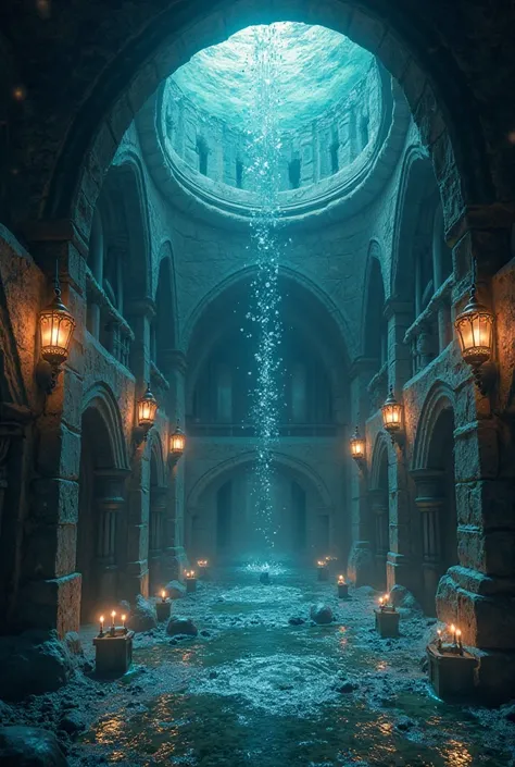 Nexus under the sea is an area that, despite being completely dark, is lit by lanterns, making the Nexus full of light. The school building is Gothic in style, some of the floor has bubbles sprouting from that point to create air, and there is flooding bec...