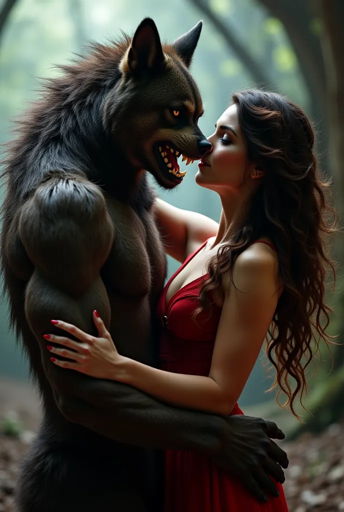 Werewolf sexually ravaging a nude female vampire Doggystyle 