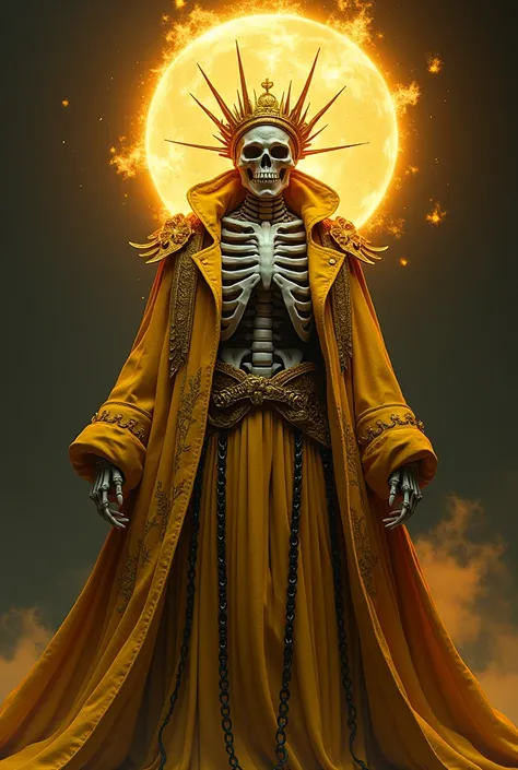 In its Over Heaven form, Serve the Servants transcends its previous state, embodying both divine authority and eternal servitude. Its skeletal, punk-rock aesthetic is now infused with radiant golden veins that pulse with celestial energy. The once-restored...