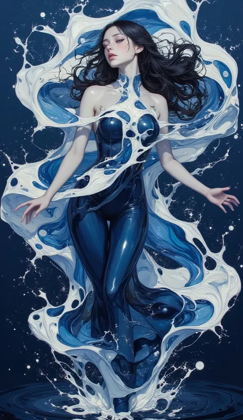 CynthiaPortrait,(masterpiece),(Highest quality),(Super detailed),(Ultra-high resolution),(Best illustrations),8k
A surreal portrait, full body shot, beautiful woman, she's dancing with liquid forms, she controls the shapes of water, elegant, magic.
Color p...