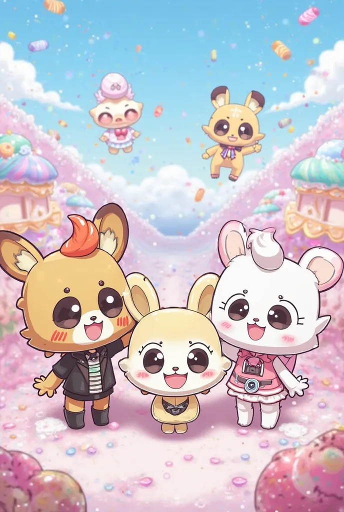 KUROMI Cinnamoroll y Aggretsuko juntas