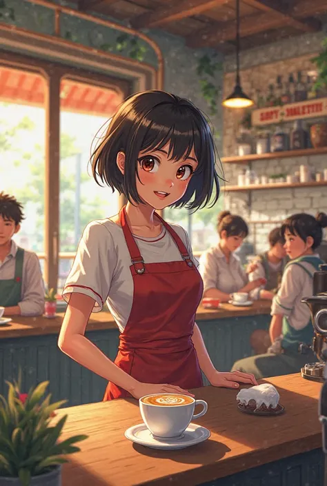 Akane from Café Familia 