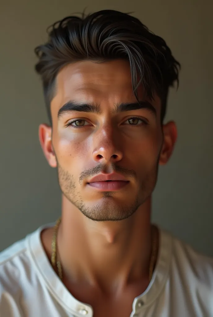 super realistic 18 years old italian men profile picture. He should be is a normal room 