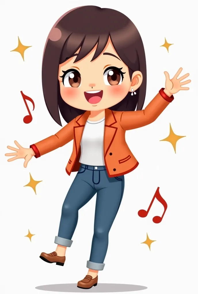 aMake an emoji of the dancing singer Park Nam-jung. As a video