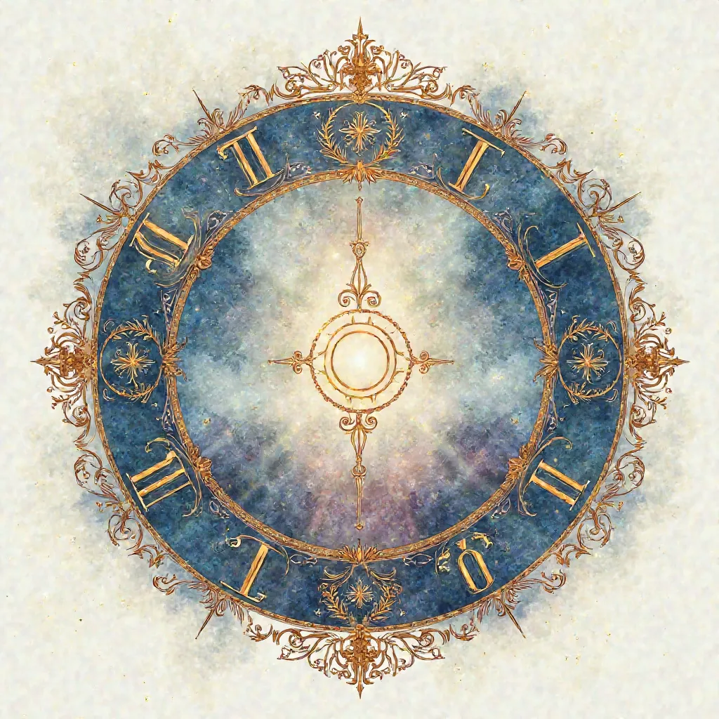 Design of luxury zodiac circle (((tarot card)), water color style, absolute circle.