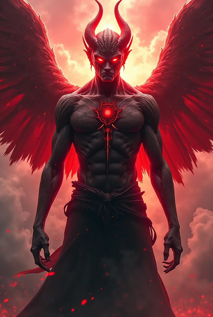 Lucifer red-eyed angel 