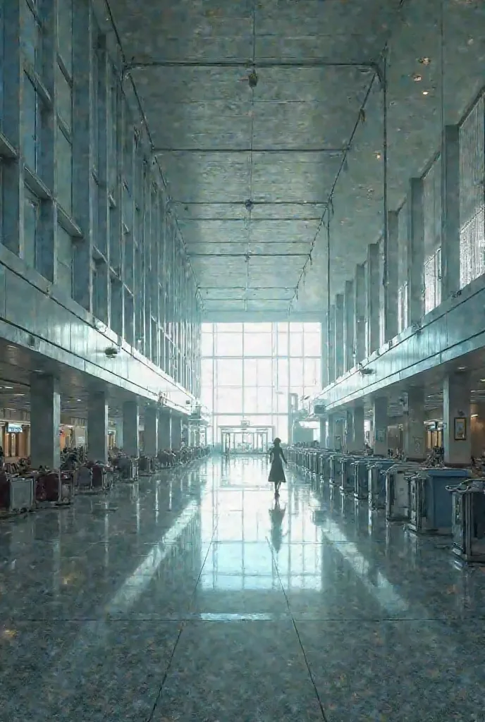 The airport but without people 