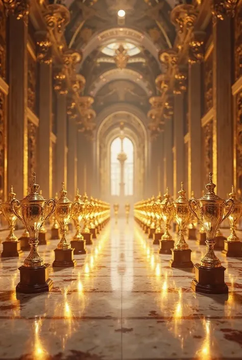 A hall with many of the Golden Ball Awards