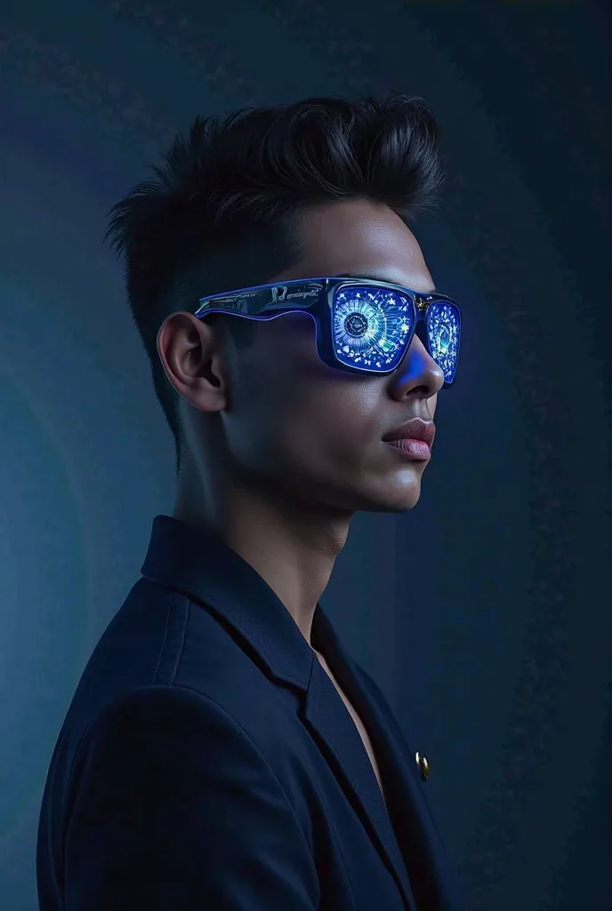 The model is wearing glass sun"Wise Visions" Logo & Theme – Navy Blue & Glowing Grey
1. Logo Concept (Royal x Sporty x Futuristic)
A bold, powerful emblem featuring:

A Navy Blue base (deep, regal, and premium)
Glowing Grey highlights (giving a futuristic,...