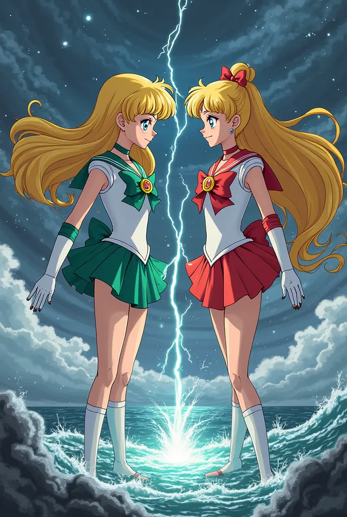 Barefoot Sailor Venus vs sailor Júpiter 

