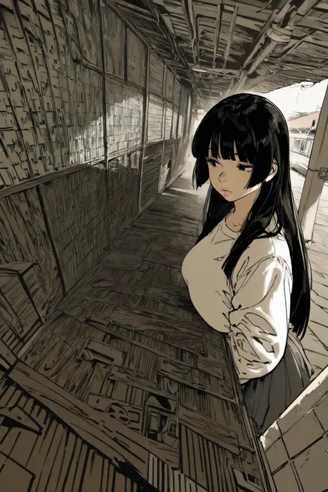 HDR, 8K, high contrast, masterpiece, best quality, amazing quality, very aesthetic, anime artstyle, realistic, newest, 
BREAK
bounce light, hyperdetailed, detailed hair strands, detailed fibers, 
masterpiece, semi-realism, monochrome, manga, inking, detail...