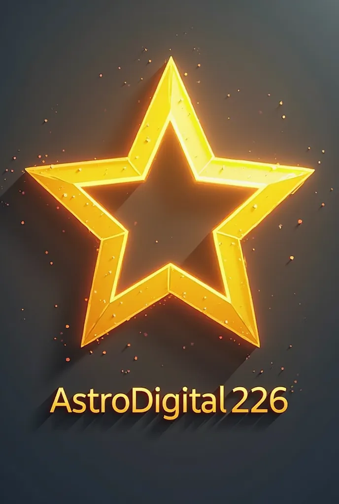 En tant qu'expert en graphisme, produit moi un logo comportant 3 étoiles de couleur jaune et tu dois faire ressortir sur le logo le nom de l'entreprise intitulé astrodigital226