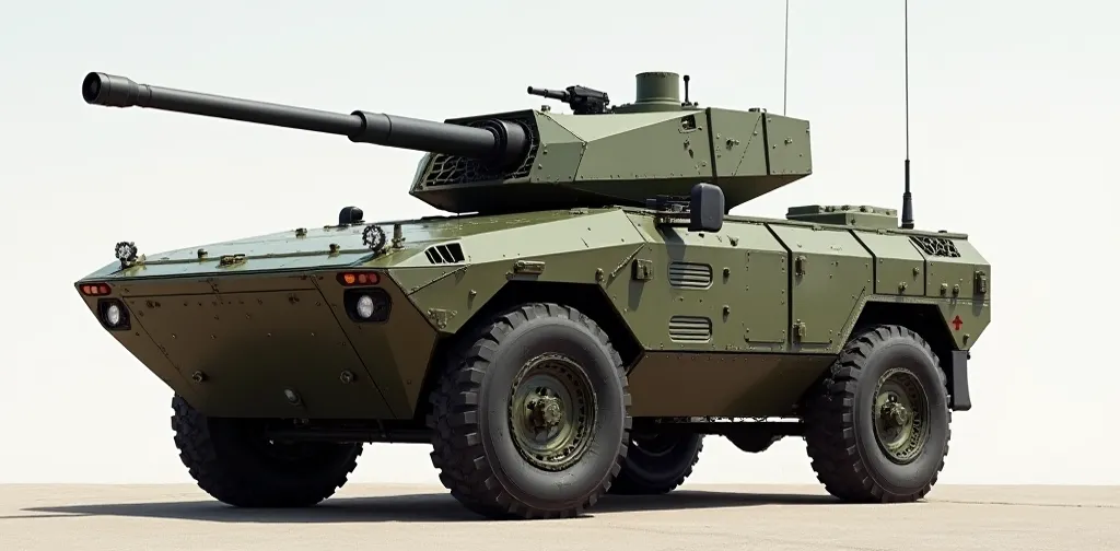 2013-2015.Armored personnel carrier, armored, fictional design.Large machine gun in a large machine gun turret 