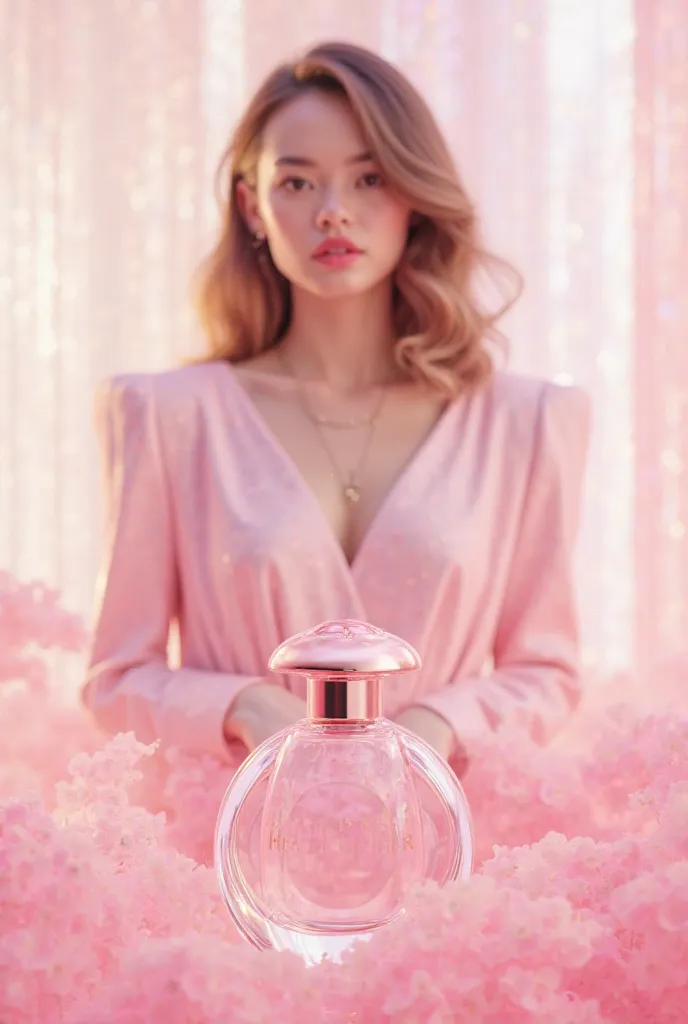 Chanel perfume in light pink that instead of Chanel they have the Y and S initiatives 