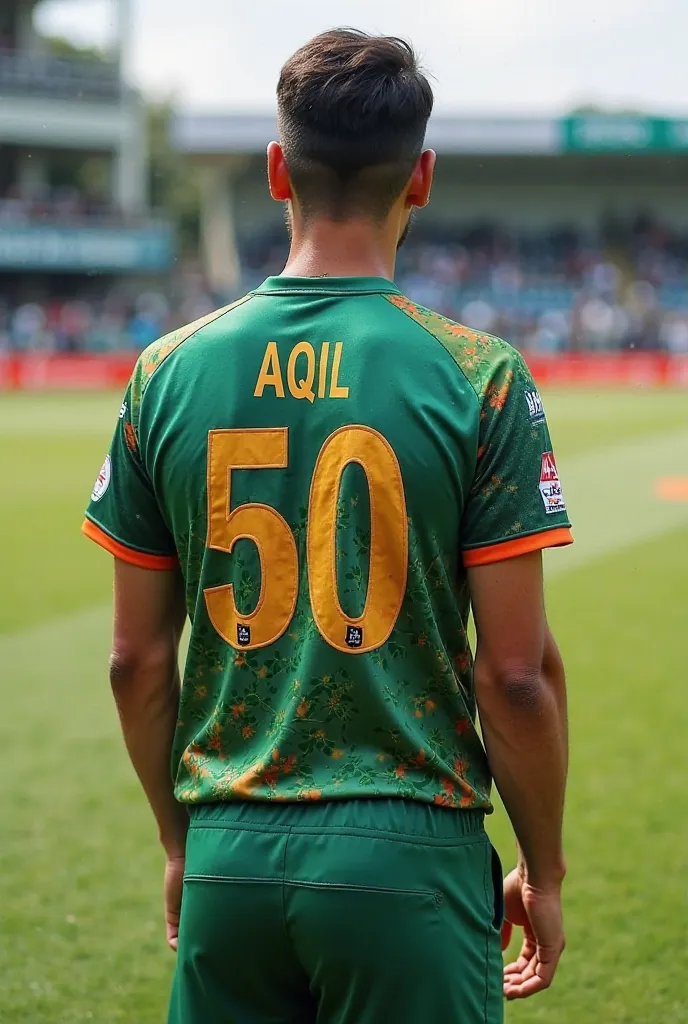 BABAR AZAM JERSEY NO50 AND NAME AQIL