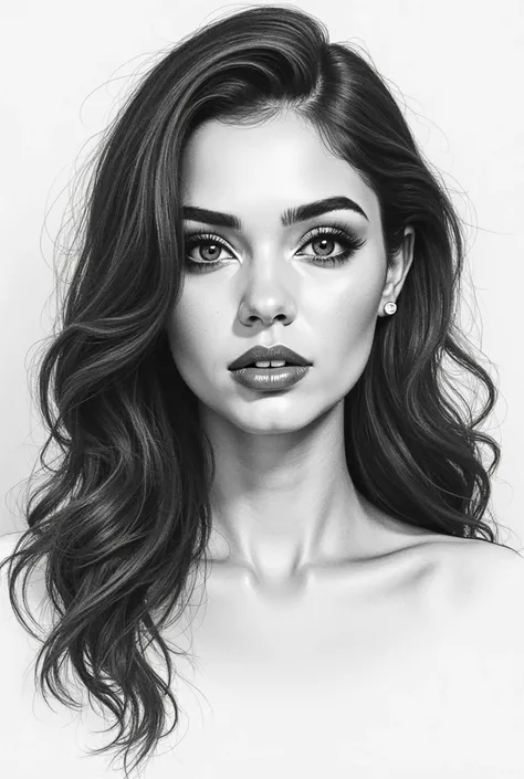 Create a pencil sketch of Maddy from Euphoria