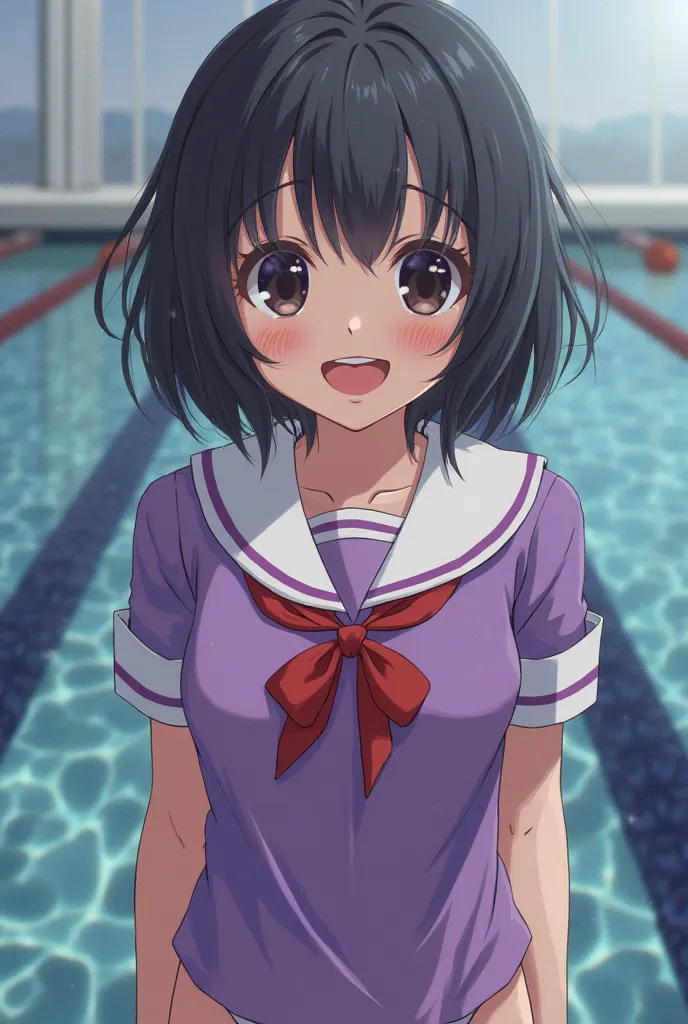 high school girls swimming club members brainwashed and controlled by Zeragil
Brainwashed, wear a purple short-sleeved sailor suit for the upper body、A high school girl wearing a pink high-leg racing bra for her lower body３Human group
Japanese women with b...