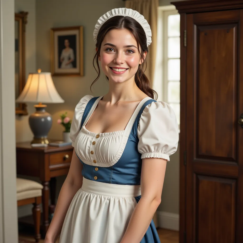 smiling housemaid