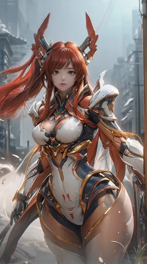 (((best quality))),(((very detailed))),(((masterpiece))),illustration,1 girl, big breasts, no face, mysterious, helmet, Asuka cosplay costume, bodysuit, standing pose,  Expression of extreme detail ,Ultra High Definition,Maximum Detail Display,Hyperdetail,...