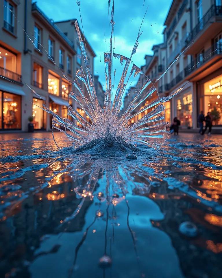 📌 concept: Each section seems like a broken glass that reflects a different part of the experience, with blurred edges that mix one with the other.

🔹  Transitions :

    Laserland → Les Voiles: A glass cracks and its reflection becomes the surface of the ...