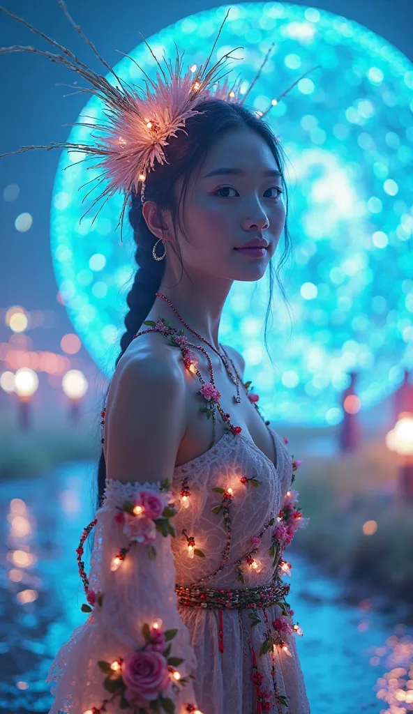 (masterpiece, highest quality: 1.2), (realistic, photorealistic: 1.4), high resolution, raw photo, 8k, high resolution, ultra high resolution, cinematic lighting,
A very cute fairy-like 15-year-old Japanese girl is standing. Composition from the waist up. ...